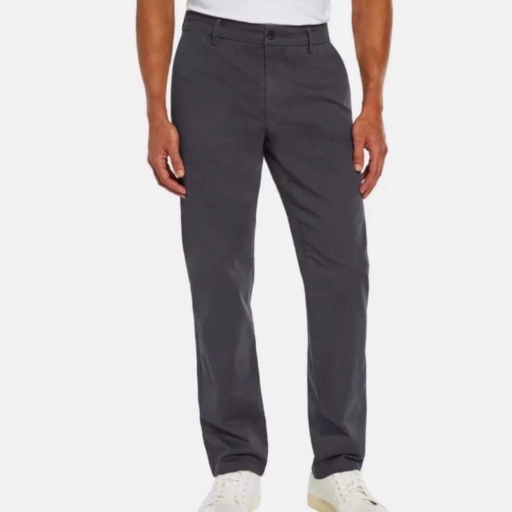 Banana Republic Straight Twill‎ Pants Smokey Signal Grey 34x32 New With Tags